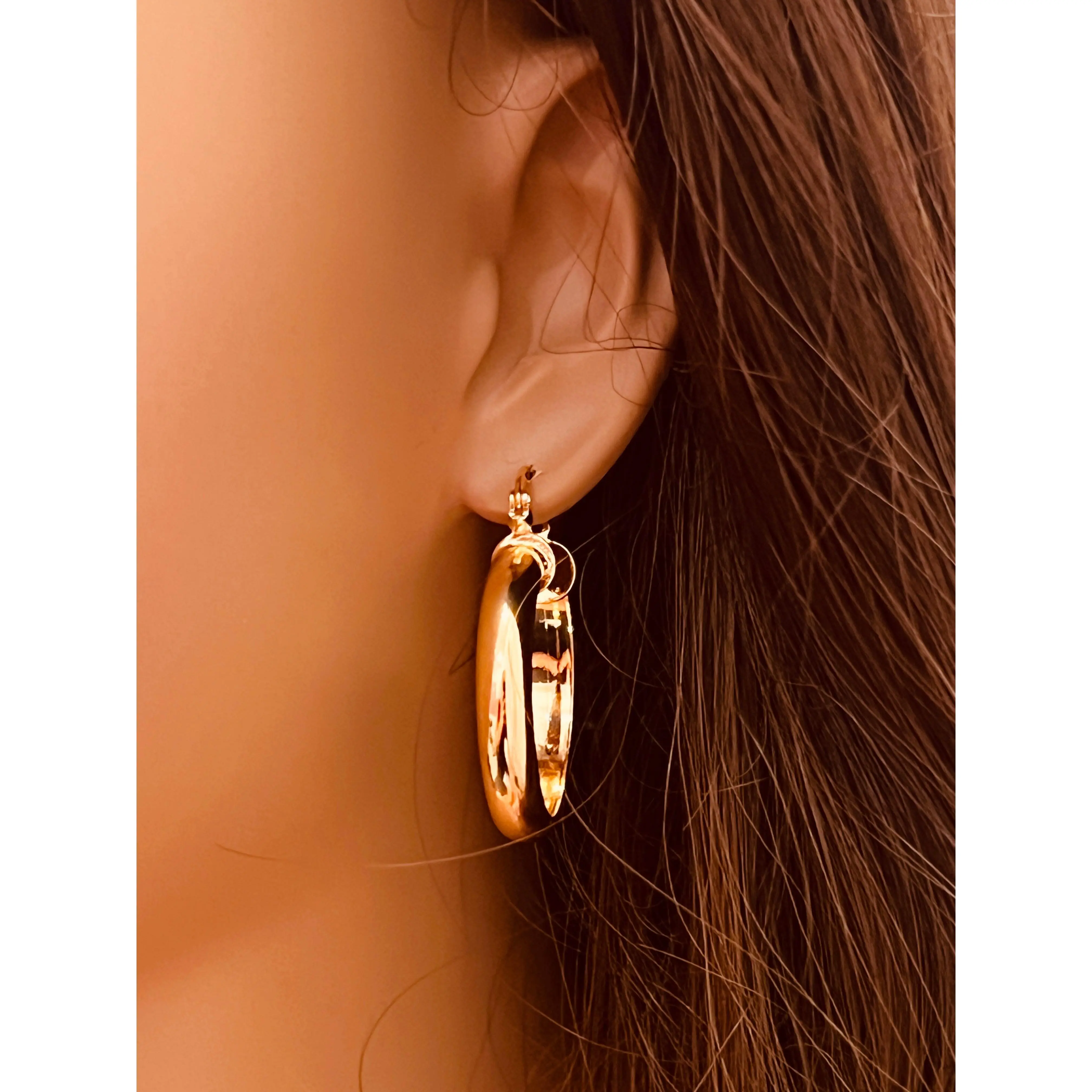 Gold Filled 30mm Hoops