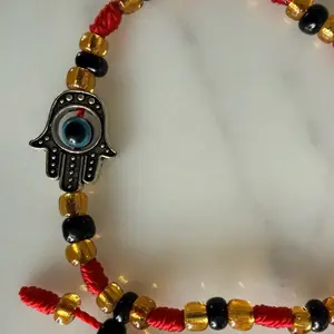 Hamsa Hand Beaded Bracelet Protection Good Energy Red String for Luck & Positive Karma Symbol of Safety and Strength