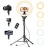 UBeesize 12'' LED Selfie Ring Light with 62'' Portable Cellphone Tripod Stand - Smartphone Vlogging Equipment, Phone Accessories for Content Creators, Compatible with Phones, Cameras, Webcams, Ideal for Game Streaming