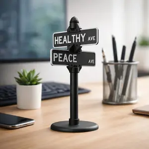 Personalized Gift Desk Decor,Street Sign Desk Decor,Customized Sign for Office Gaming Mancave End Table Funny Desk Signs Personalized Office,Kids Birthday Gift,Home shelf Decor, High Quality Durable 3D Printed Non Slip Base Versatile Decor Shelves