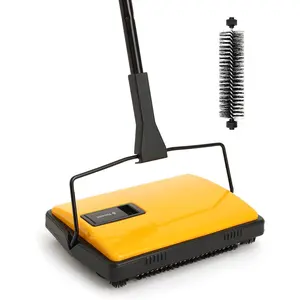 Yocada Manual Carpet Sweeper Cleaner Household Sweeper Hand Push Non-Electric Lightweight for Low&Undercoat Carpets Rugs Home Office Pet Hair Dust Scraps Paper Small Rubbish Cleaning 1*Extra Brush2026