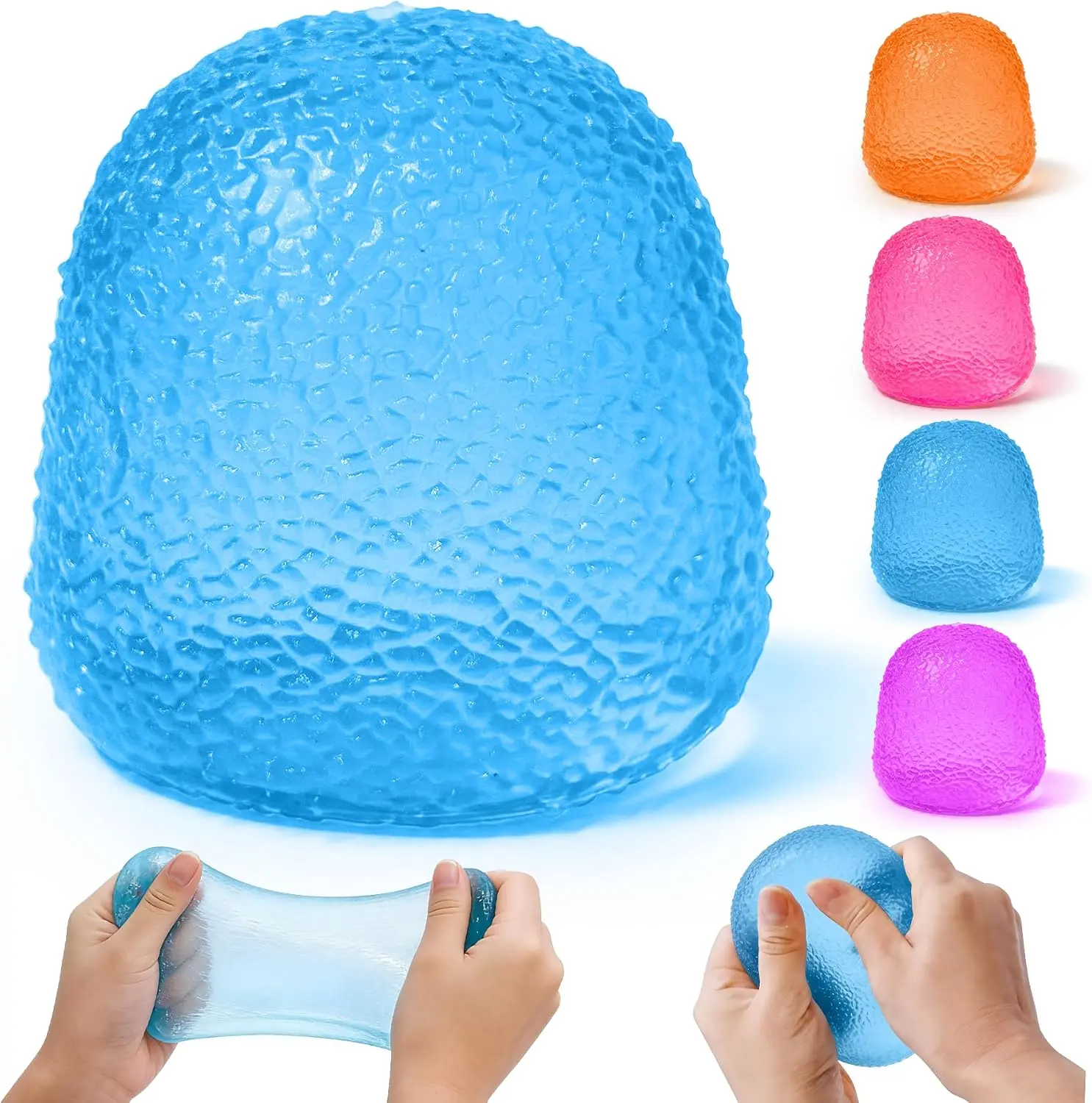 Gumdrop Squishy, Stress Balls for Kids and Adults, Candy Shaped Fidget Toy for Anxiety Relief, Portable, Classroom Birthday Party Favors soft sensory squeeze toy