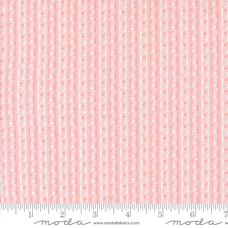 Fabric Moda Pink Ric Rac Stripes Memory Lane by the Quarter Yard 18785-14