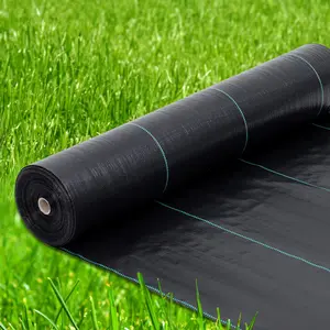 Garvee 4ft x 250ft Premium Weed Barrier Landscape Fabric, 5oz Heavy Duty, Weed Control Fabric, High Permeability Good for Flower Bed, Driveway Fabric Ground Cover