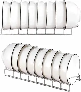 Stainless steel bowl rack,Small Bowl Drainer,Stainless Steel Bowl Drying Rack for Kitchen Counter Organizer Storage, Storage Shelf, Chrome (1 Bowl Racks)