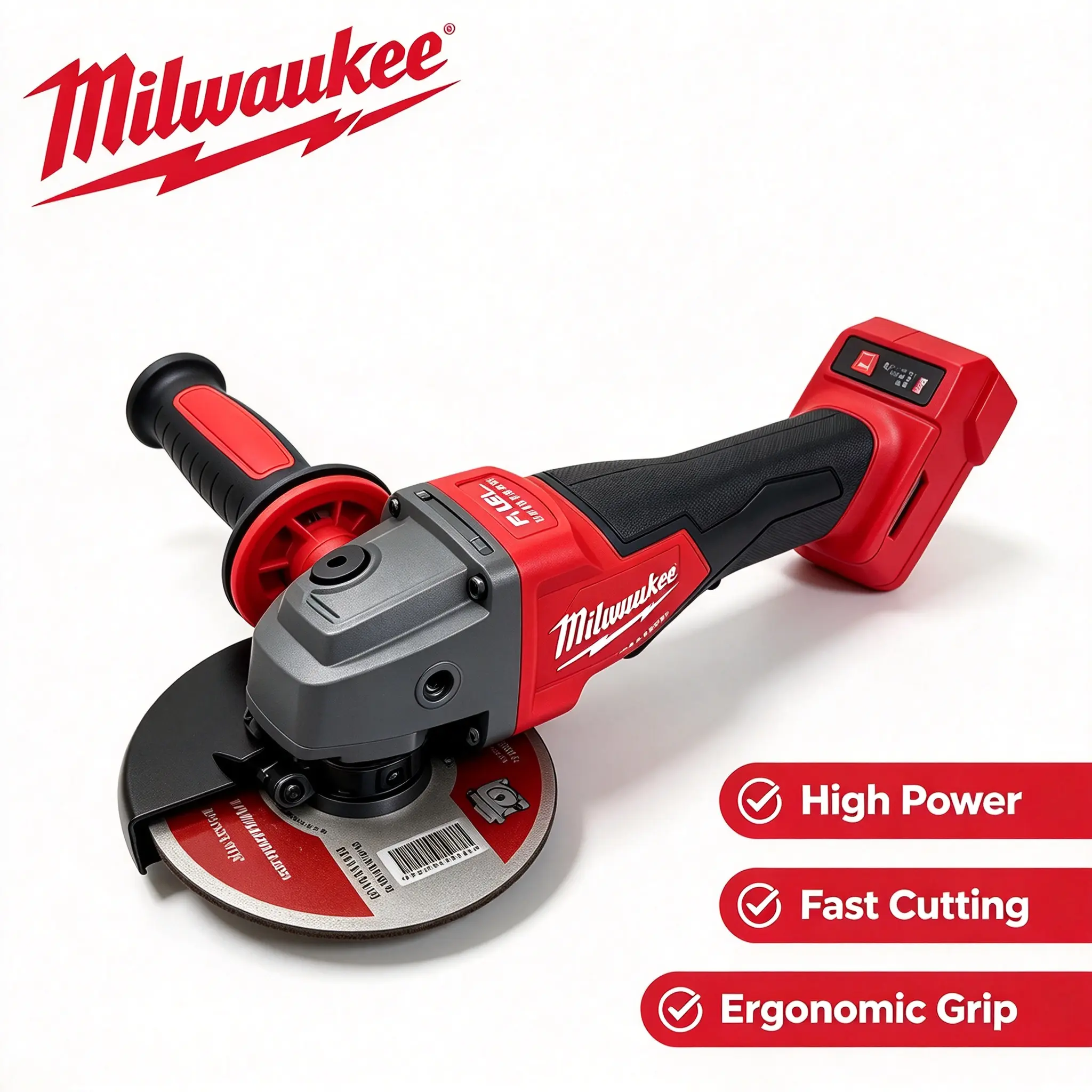 Milwaukee 2880-20 Cordless Angle Grinder, Power Tool for Tools & Hardware Applications