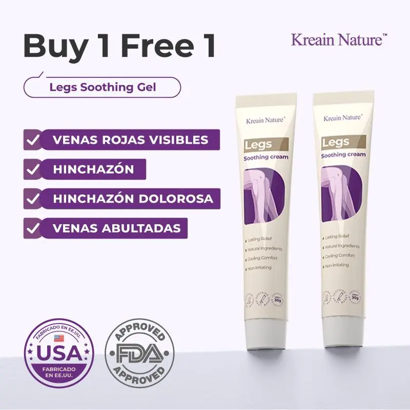 【Buy 1 Get 1 Free】Kreain Nature 4 Varicose Vein Treatment Cream Nature Ingredients Relieve Leg Pressure Centella Asiatica Root Extract dealsforyoudays