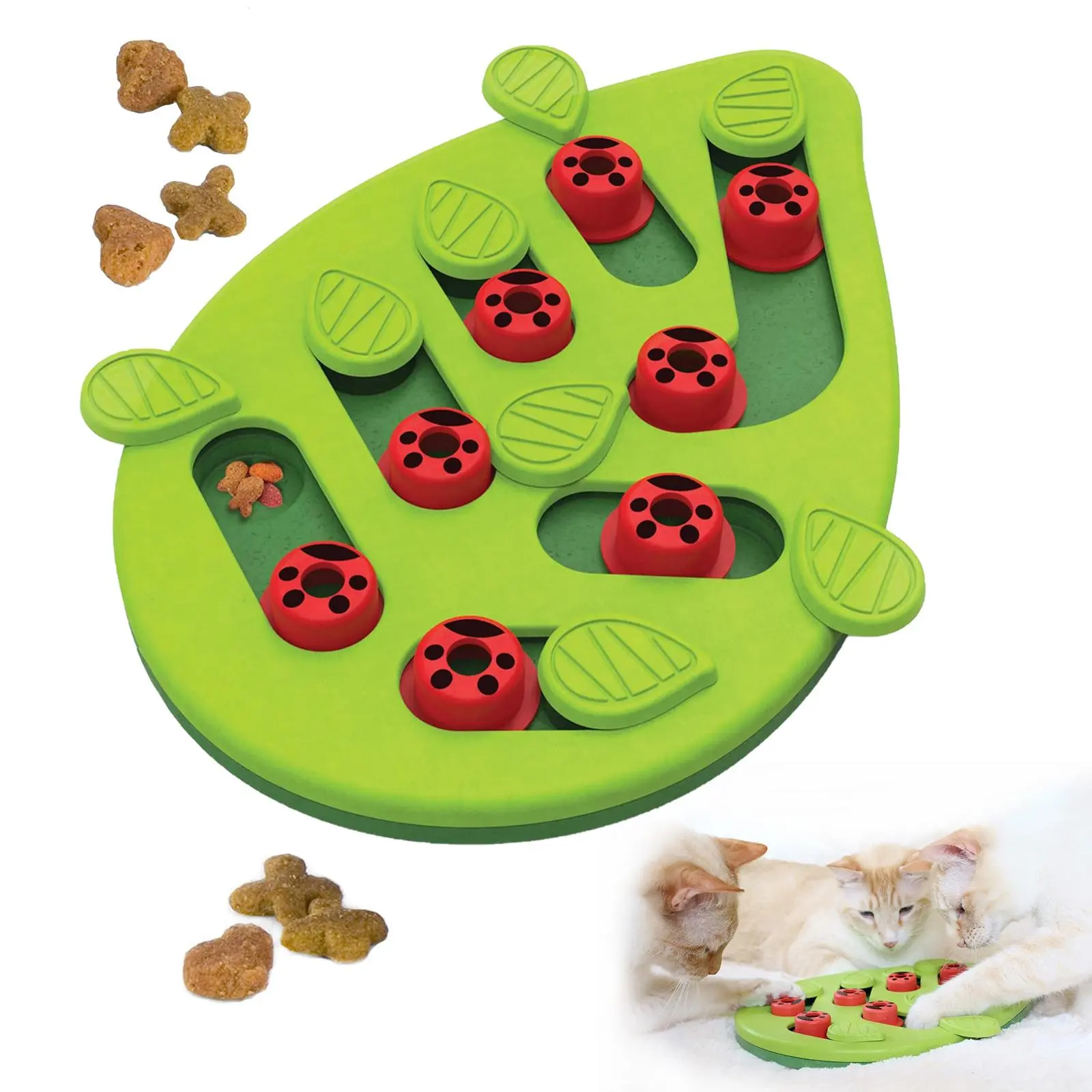 Cat Slow Feeder Bowl, Pet Puzzle Toy, Pet Feeding Supplies, Easy To Clean, Interactive Cat Toy, Fun Game for Cats, Dog & Cat Accessories
