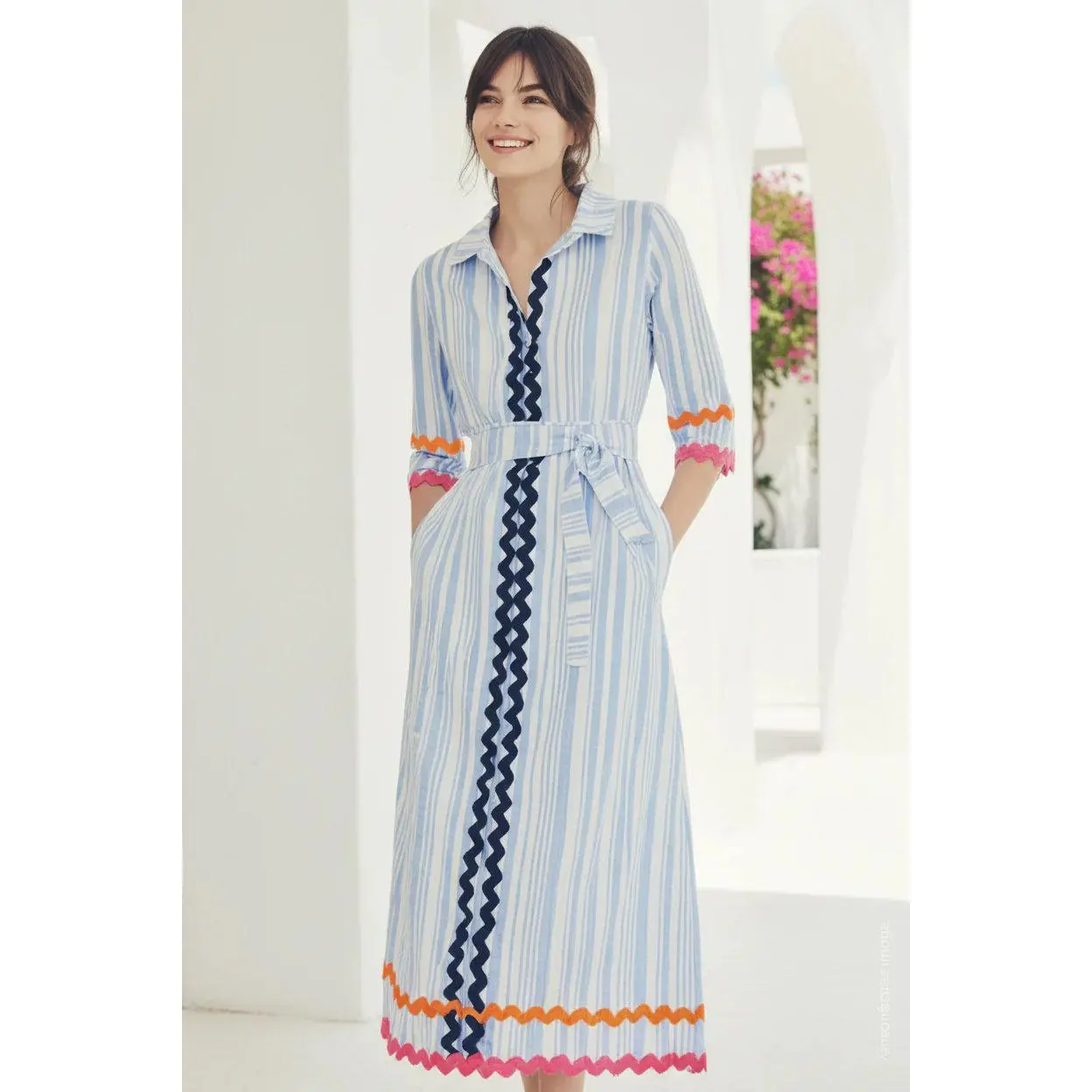 Brenda Seersucker Dress