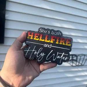 She's Both Hellfire and Holy Water Freshie