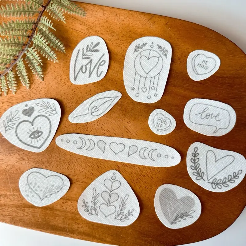Valentine Hearts Stick and Stitch Embroidery Patters