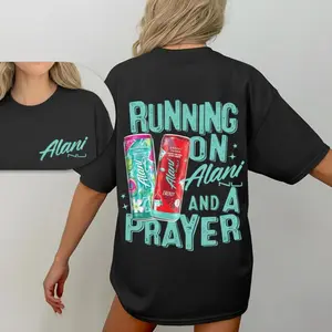 Energy Hoodie – Running on a Prayer Graphic Hoodie, Funny Motivational Caffeine Pullover for Women, TikTok Viral StyleTrending 2026 Unisex