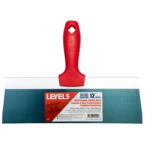 Level5 Tools 12 in. Blue Steel Taping Knife with Plastic Handle12 in. Blue Steel Taping Knife with Plastic Handle