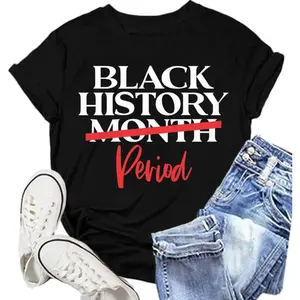 Empowerment Through Heritage Black History Month T-Shirt for Women Celebrating African American Culture and Pride