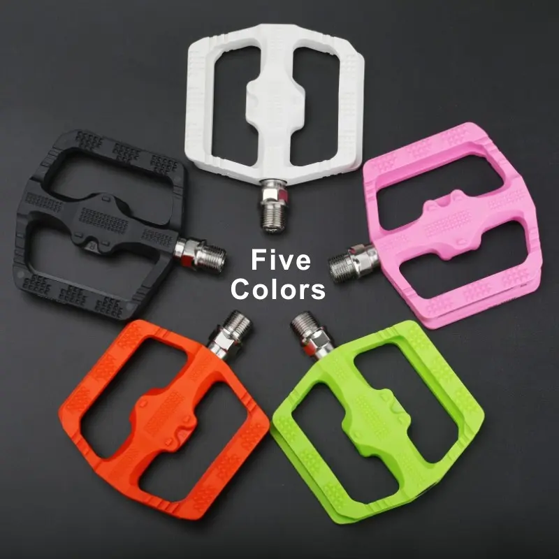 Sixsixone Wide Large Dual Du Bearing Nylon Bike Pedal, Universal for Mountain Bikes, Road Bikes, Small Wheel Bikes, Cycling Foot Pegs, Mtb Pedals, Bike Accessories