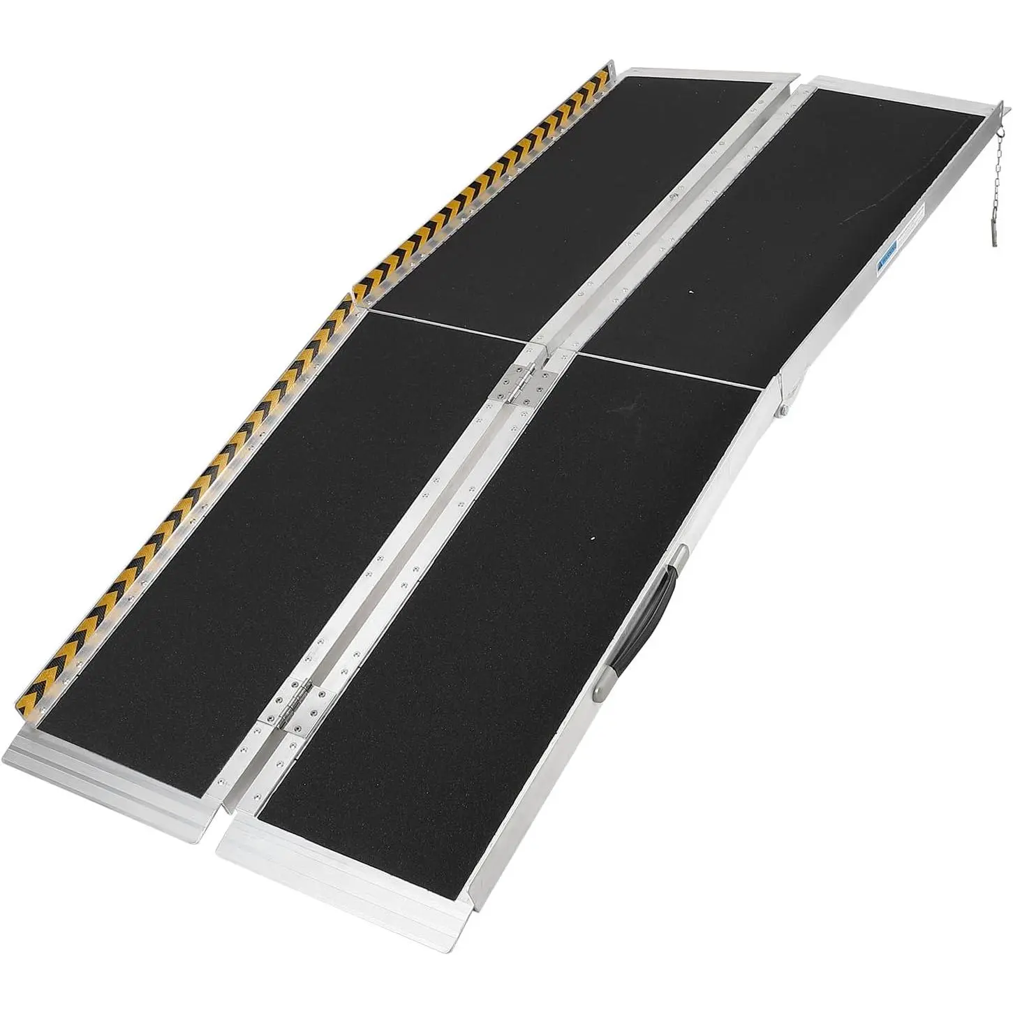 6 FT Portable Wheelchair Ramp for Home Step, Aluminum Handicap Ramp with Non-Skid Surface and Reflective Strips,Weight Capacity 600 LBS