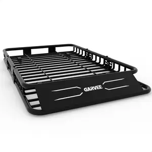 GARVEE Heavy Duty Global Roof Rack Cargo Basket with Extension – Steel Construction, 200 LB Capacity, Secure Rooftop Luggage Holder for SUVs, Trucks & Cars – Fits Camping Gear, Travel & Freight – Multiple Sizes Available – Expand Your Hauling Power!
