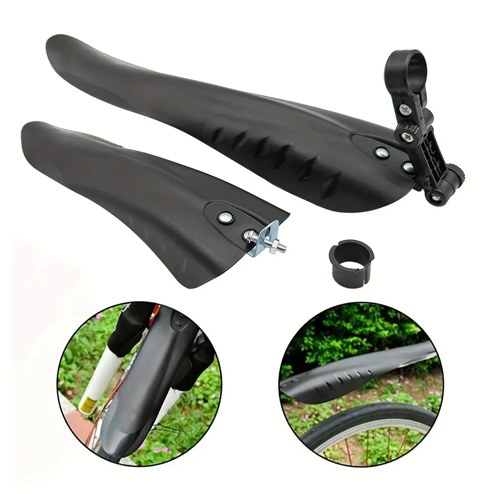 Universal Fit ABS Mountain Road Bike Fenders (2 Counts/set), Waterproof Mudguards with Durable Wings for Front and Rear Wheels, Easy To Install and Clean, MTB Fender, Bicycle Accessories, Bicycle Parts, Bike Accessory