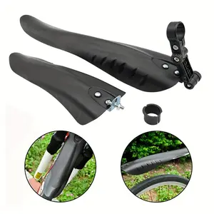Universal Fit ABS Mountain Road Bike Fenders (2 Counts/set), Waterproof Mudguards with Durable Wings for Front and Rear Wheels, Easy To Install and Clean, MTB Fender