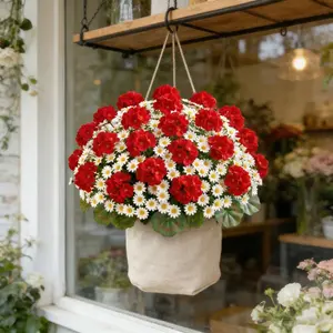 Hawthorn Flower with Sunflower, Durable Plastic, No Maintenance, Perfect for Home Decor, Weddings, Holidays, Outdoor Use