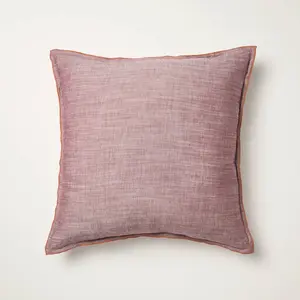26"x26" Euro Square Throw Pillow Burgundy - Hearth & Hand with Magnolia
