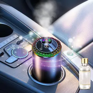 Smart Car Air Freshener Diffuser with Starry Sky Projection, 50ml/1.8OZ Perfume Car Diffuser, Long-Lasting Fragrance, Intelligent Auto On/Off, 3 Adjustable Spray Modes - Cologne