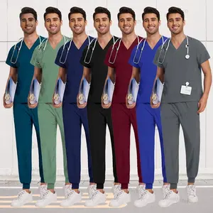 ScrubsMenWomenWholesaleScrubsUniformsMedicalJoggerSetNursesAccessoriesDentalClinicPetGroomingScrubTopPantsSets