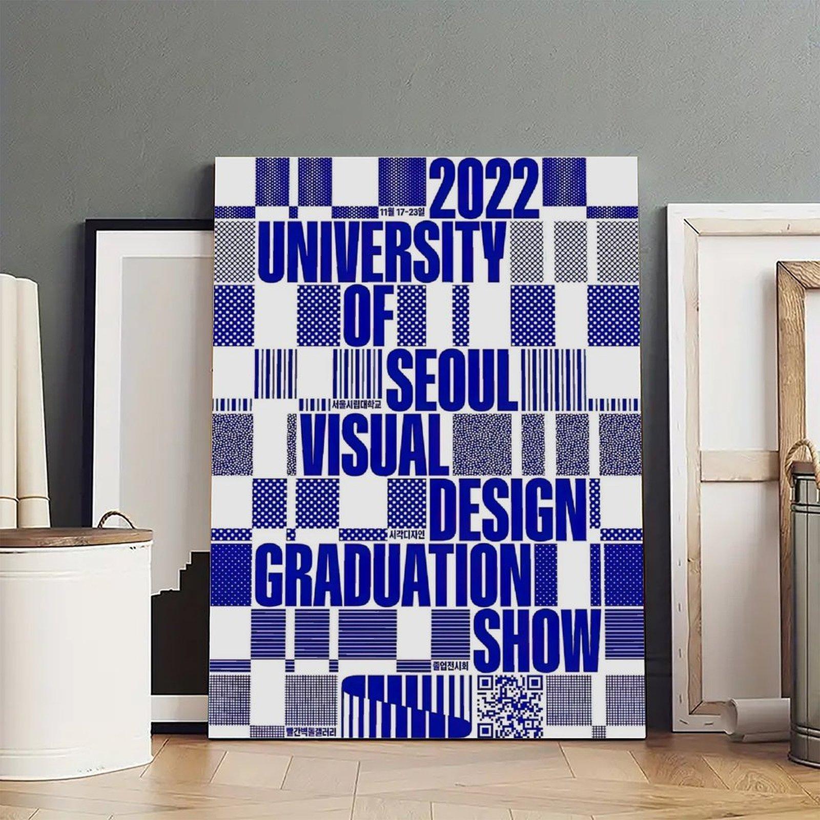 UNIVERSITY OF SEOULI VISUALDESIGN Poster Decorative Painting Canvas Wall Art Picture Print Modern Family Bedroom Decor