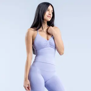 DFYNG Impact Longline Strappy Top & Shorts/Leggings Set – Seamless Activewear for Ultimate Performance