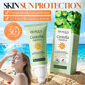 Daily Centella Asiatica Sunblock Broad Spectrum Sunscreen Hydrating Calming Skin Barrier Repair Oil Free Non Sticky Sun Protection SPF50+ PA+++ 50g