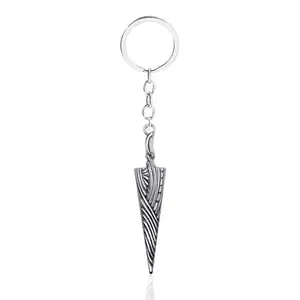 Hollow Knight Bone Nail Keychain Pale King Logo Metal Keychain Game Inspired Car Key Accessory Gift for Fans