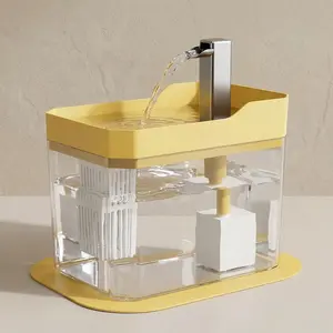 Pet Water Dispenser for Cats & Dogs, Silent Large Capacity Automatic Plastic Feeder, Flowing Drinking Bottle for Pets