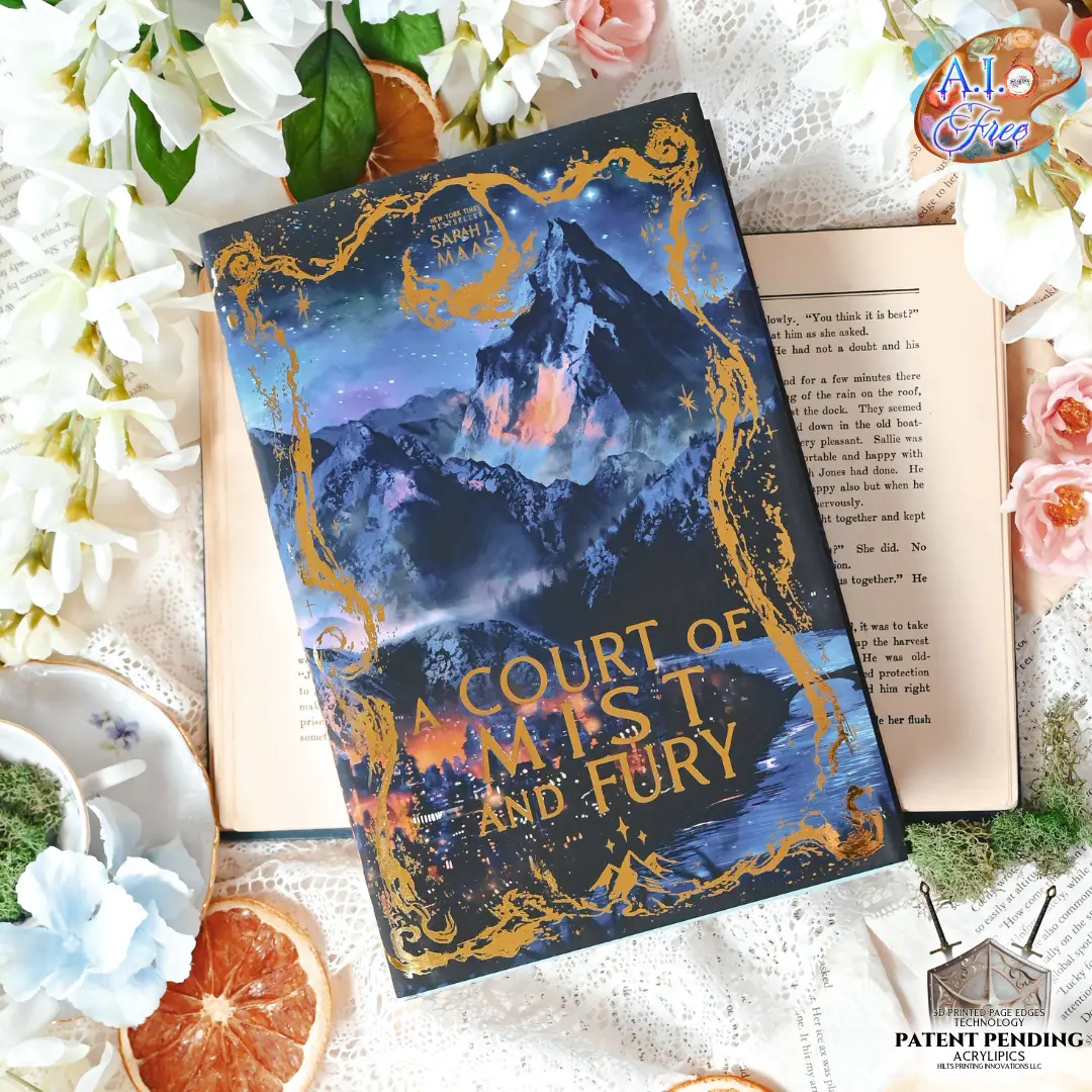 Special Edition Hardcover - A Court of Mist and Fury by Sarah J. Maas, 3D Printed Pages with Patent-Pending 3D Technology