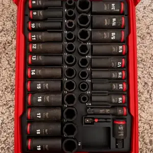 3D Printed Packout Insert for Milwaukee 43PC 3/8in Impact Socket Set Organizer Tray Made in USA