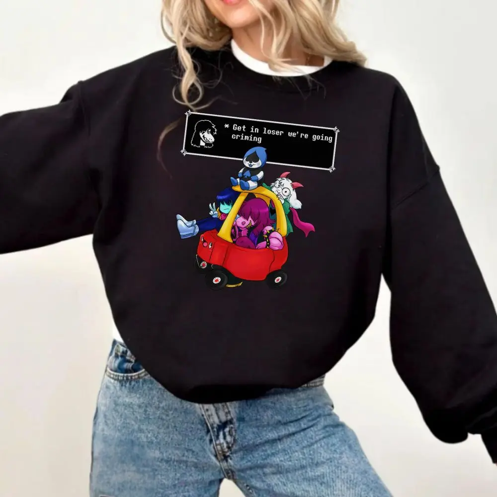 Get In Loser Funny Meme Inspired Sweatshirt, Delta4rune Indie Game TShirt Hoodie