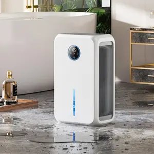 Home Dehumidifier 75 oz Tank for 800 sq ft Auto Shut-Off 7-Color LED Lights Ideal for Bathroom Bedroom Basement Efficient Design Soft Glow