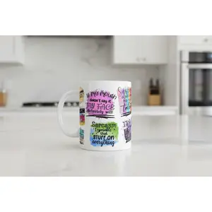 Sarcasm phrases - UVDTF Wrap for cups/hard surfaces sticker