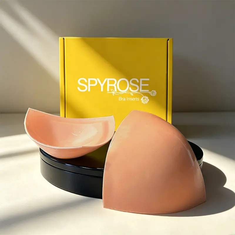Large Size Double-Sided Invisible Sticky Bra Inserts, Invisible No-Sew Nipple Lift Silicone Pads, Lightly Padded Suitable for B/C/D/E/F/G Cups, Reusable Lifting Inserts for Low Cut Outfits & Large Busts