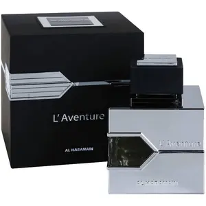 AL HARAMAIN L'aventure EDP - Bottle-Shaped Unisex Sweet Floral Fragrance, 3.4 fl oz Cologne, New in Box, Bottle-Shaped Unisex Fragrance