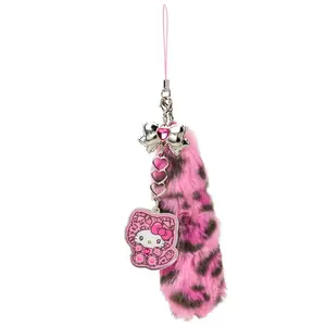 Hello Kitty Pink Smartphone Charm (Leopard Cat Series)