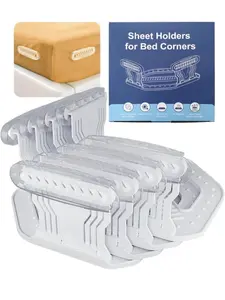 Sheet Holders for Bed Corners Fasteners Keep Sheets Secure Fitted Sheet Holders Set of 4 for Comfortable Sleep Easy to Use Versatile Enhances Comfort