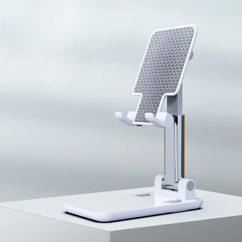 Adjustable Desktop Phone & Tablet Stand, Universal Foldable Device Holder Compatible With 7 Inch to 12.9 Inch Smartphones, iPads and All Tablets for Home Office Desk Use