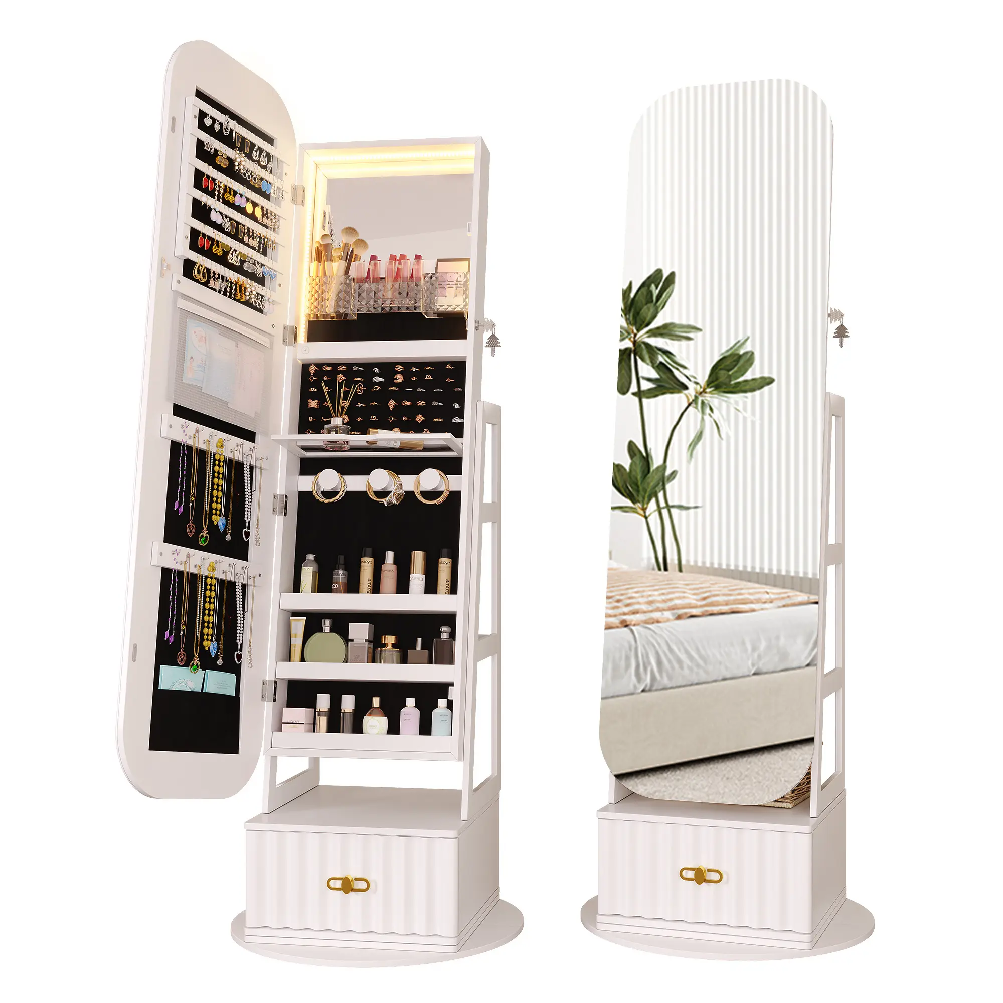 white(general external mirror)