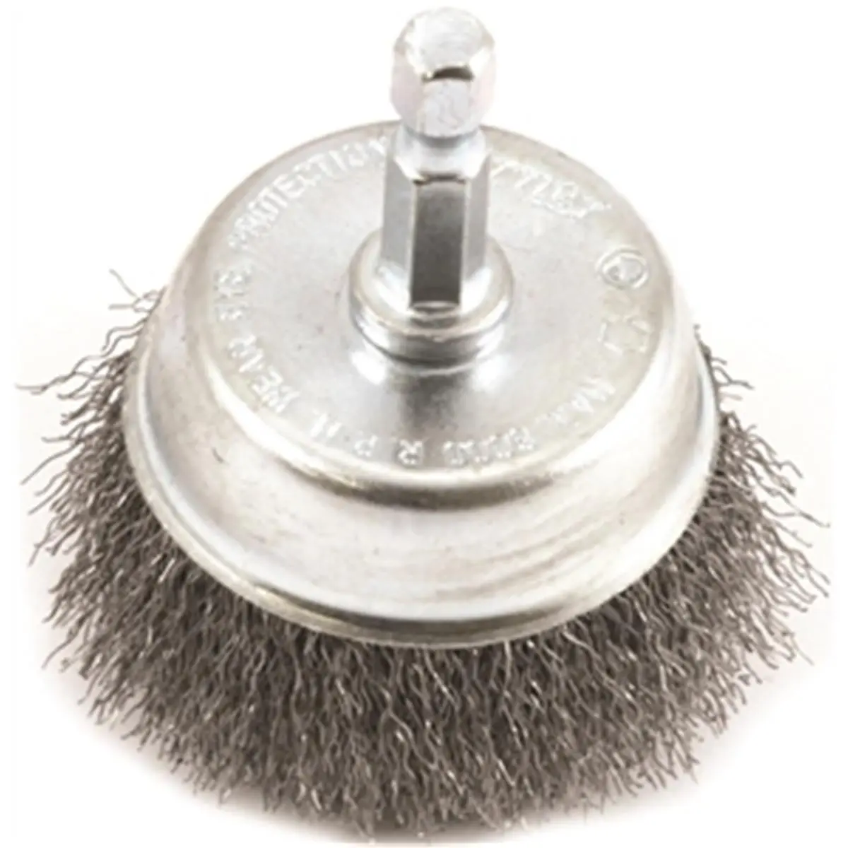 212 MAIN Cup Brush - 2 Sizes, 0.008 in Thickness, 0.25 Hex Shank, Household Cleaning Tool, Multipurpose Cleaning Tool for Light Duty Scrubbing Tasks