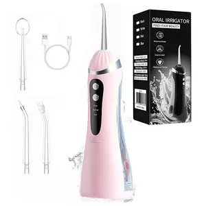 Cordless Water Flosser (200 mL) — 3 modes, 4 nozzles    Ideal for braces wearers and travel  Especially suitable for those with braces or sensitive teeth | Waterproof design  USB rechargeable portable oral irrigator