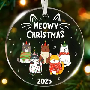 Ornament - Christmas Tree Decorations for  Lovers, 2025 Kitty Christmas Ornaments,   Ornaments for a Festive Celebration, Ideal for Adding Feline Fun to Your Holiday Decor