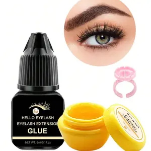DIY Eyelash Extension Glue, Cosmetic Eyelash, 0.17 Fl Oz/5ML, Long-Lasting 2 Weeks, Super Strong Bond, Beginner-Friendly, Perfect for Home Use