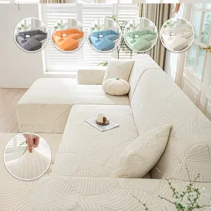Four-Season Universal Thick Embossed Sofa Cover, Full Wrap Elastic Sofa Slipcover, Anti-Slip Non-Moving Sofa Cover