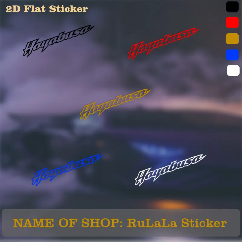 1PC Suzuki Hayabusa Dynamic Font "Hayabusa" 2D Logo Decor Sticker For Suzuki Hayabusa Components, Backpacks, Daily Items Multi-Color Dynamic Font Themed Decor Fill With Suzuki Hayabusa Enthusiast Racing Passionate Vibe Enhance Motorcycle-Exclusive Style