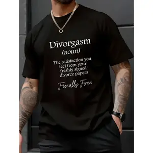 100% Cotton Unisex Divorgasm – Funny Divorce Design & Party Gift T-Shirt (Small) – Printed Short-Sleeve T-Shirt